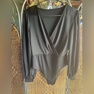 SHEIN Women’s Black Body Suit with crotch snaps